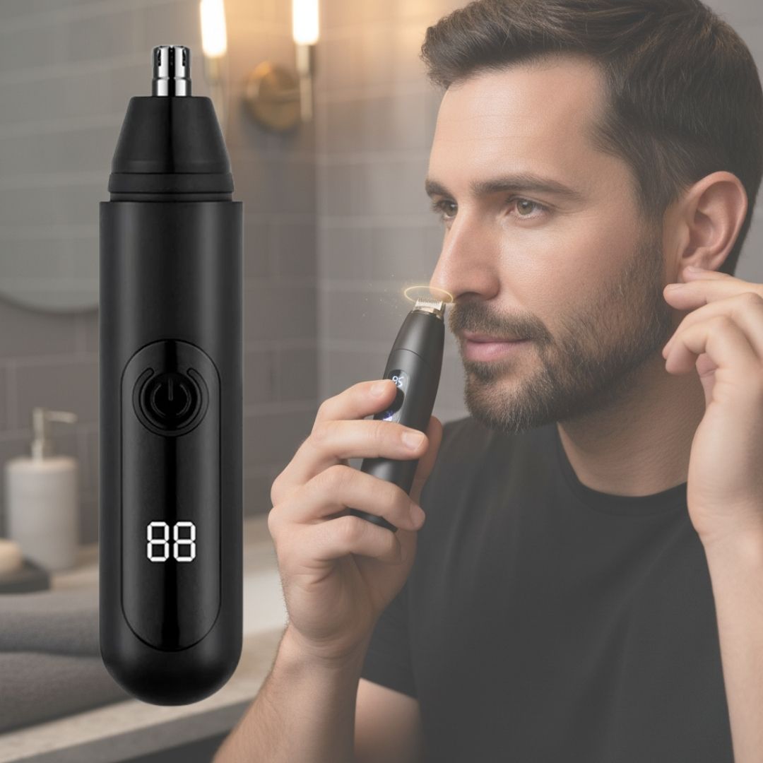 Onyx Edge - Best Nose Hair Cutters for Men | USB-C Rechargeable, Painless & Quiet with a Waterproof Head for Travel & Daily Grooming