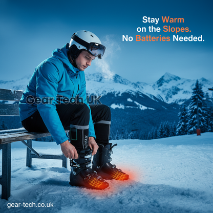 Rechargeable Heated Ski Socks & Foot Warmers – Electric Thermal Socks for Skiing, Snowboarding & Winter Sports UK