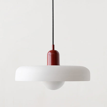 Colored Glass Bauhaus Pendant Light Fixture for Modern Home Decor & Dining Spaces