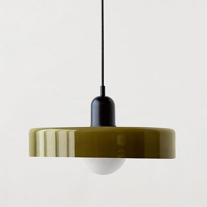 Colored Glass Bauhaus Pendant Light Fixture for Modern Home Decor & Dining Spaces