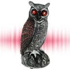Solar-Powered Pigeon Scarer | Waterproof Bird Scare Eye with Sound and Light Deterrent - Outdoor Bird Control