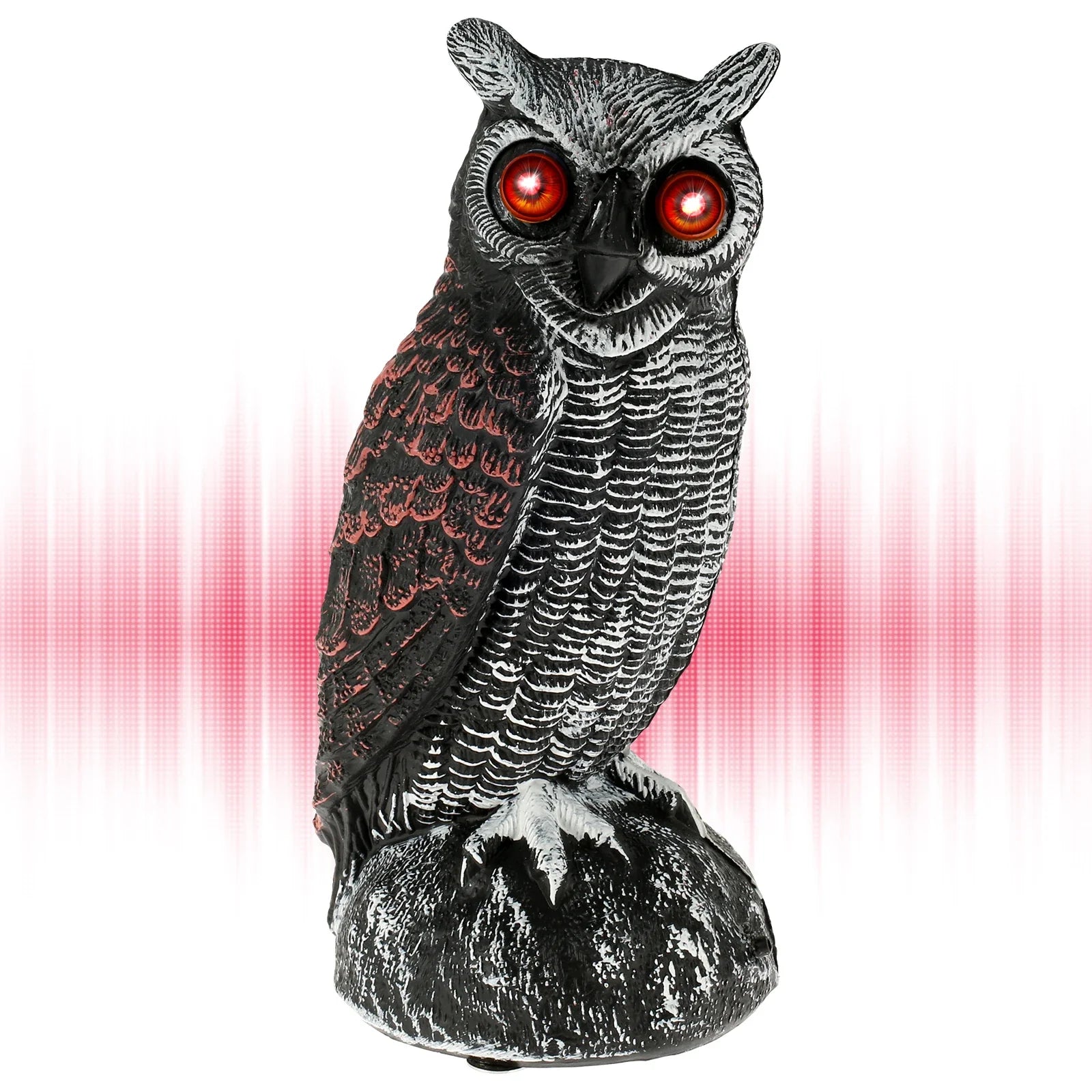 Solar-Powered Pigeon Scarer | Waterproof Bird Scare Eye with Sound and Light Deterrent - Outdoor Bird Control