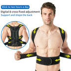 Posture Corrector – Upper Back & Shoulder Support | Adjustable Brace for Daily Wear at Home or Work