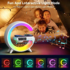 Multifunction Wireless Charging Lamp – Bluetooth Speaker & LED Light | Desk Use