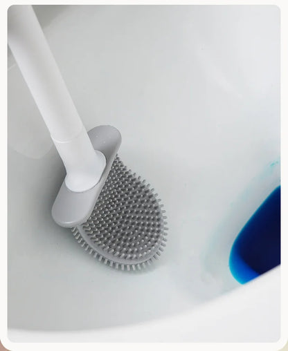 Silicone Toilet Brush | Flexible, Long-Lasting Bristles for Advanced Bathroom Hygiene