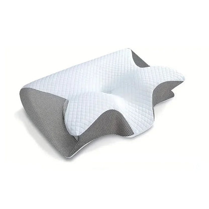 Memory Foam Cervical Pillow | Ergonomic 2-in-1 Design for Neck Pain Relief & Comfortable Sleep