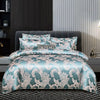 Image of Satin Rayon Jacquard Duvet Cover Set 264x229cm – Luxury Summer Bedding for Comfortable Sleep & Home Décor