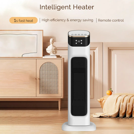 Electric Stove Heater | 1500W PTC Rapid Heating, Adjustable 16-32°C with Remote Control for Indoor Use in Bedroom & Home Office