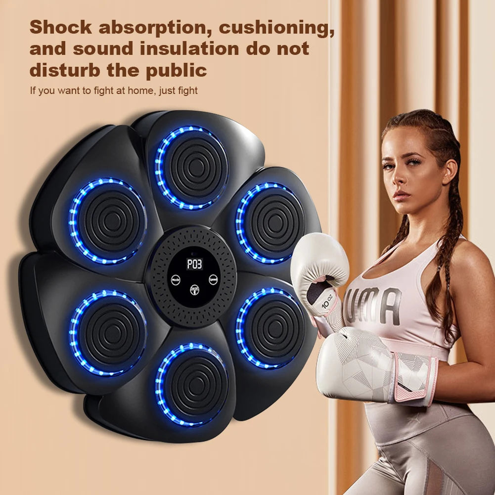 Music Boxing Machine – Reaction Training & Fitness | Wall Mounted Boxing Trainer for Home Workouts