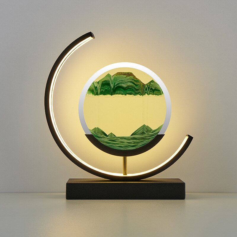 Sand Table Lamp | Calming Sandscape Design | Perfect for Home Decor & Relaxation Spaces