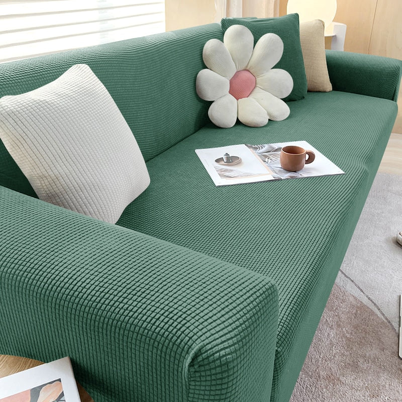 Textured Stretch Sofa Cover | Non-Slip, Machine Washable & Protective for 1-Seater, 2-Seater, and 3-Seater Sofas