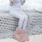 USB Heated House Shoes – Warm House Slippers for Cold Feet | Soft Plush, Washable Heat Up Heatable Slippers for Indoor, Home Office & Sofa