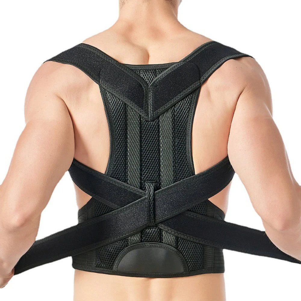 Posture Corrector – Upper Back & Shoulder Support | Adjustable Brace for Daily Wear at Home or Work