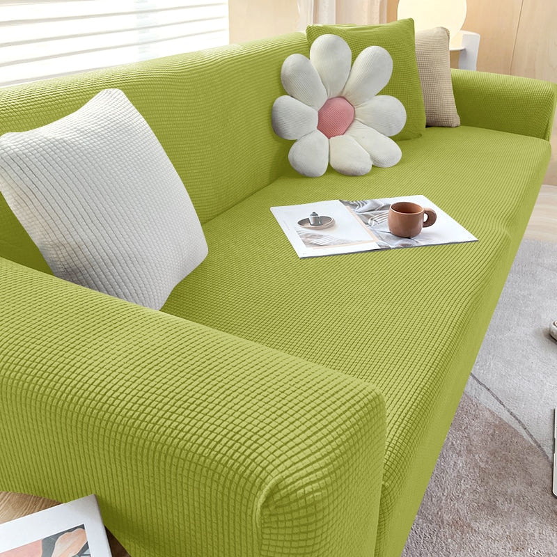 Textured Stretch Sofa Cover | Non-Slip, Machine Washable & Protective for 1-Seater, 2-Seater, and 3-Seater Sofas