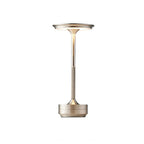Cordless Rechargeable Modern Aura Table Lamp with Touch Controls | Wireless LED Light for Modern Side Tables and Office Desks | Minimalist Table Lamp