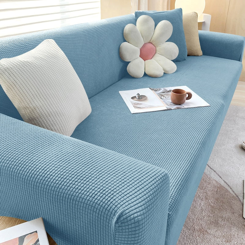 Textured Stretch Sofa Cover | Non-Slip, Machine Washable & Protective for 1-Seater, 2-Seater, and 3-Seater Sofas