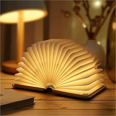 LED Folding Book Light – Unique and Quirky Gift Idea for Book Lovers, Perfect for Reading Nooks or Bedside Tables | Creative and Compact Night Light