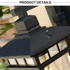 Outdoor Waterproof Wall Lantern Light | Modern Aluminum Sconce for Backyard. Porch & Garden