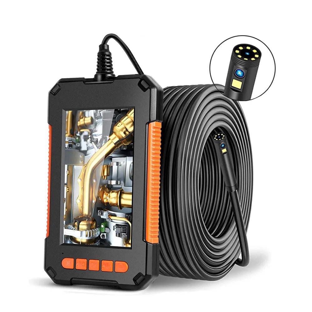 Endoscope Camera – Industrial Pipe Inspection | 4.3" IPS 1080P Pipe Borescope Camera
