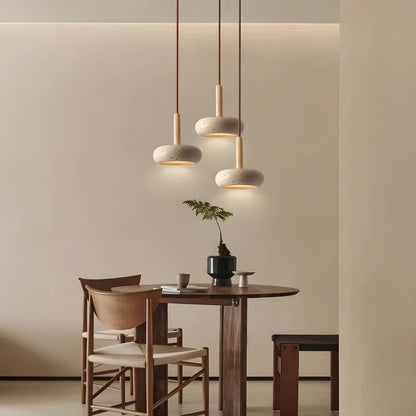 Eldoria™ | LED Hanging Light Fixture | Timeless Stone Design | Perfect for Living Room & Entryway Lighting