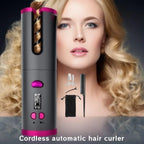 Automatic Hair Curler – Cordless Fast Heating | Rechargeable Hair Styling Tool