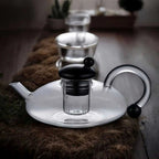 Borosilicate Glass Teapot Set | Tea Pot and Cup Set with Semi-Automatic Filtration, Eco-Friendly & Perfect for Afternoon Tea