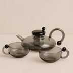Borosilicate Glass Teapot Set | Tea Pot and Cup Set with Semi-Automatic Filtration, Eco-Friendly & Perfect for Afternoon Tea