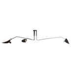 LED Ceiling Light Fixture - Serge Mouille Style - Adjustable Arm Design for Living Room & Modern Spaces