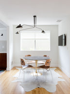 LED Ceiling Light Fixture - Serge Mouille Style - Adjustable Arm Design for Living Room & Modern Spaces