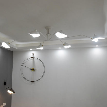 LED Ceiling Light Fixture - Serge Mouille Style - Adjustable Arm Design for Living Room & Modern Spaces