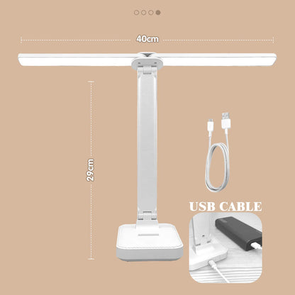 LED Table Lamp | Reading Light | USB Rechargeable. Dimmable & Touch-Controlled for Reading
