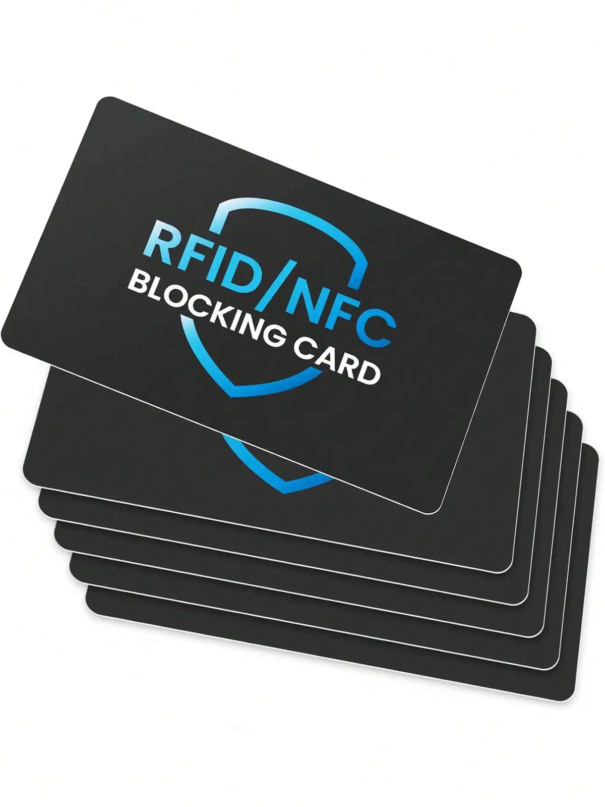 RFID Blocking Card 2 Pack – Wallet Protection | NFC Anti Theft Debit Credit Card Protector, Anti-Theft Contactless NFC Blocker, Entire Wallet Protection