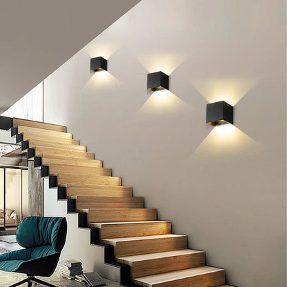 Wireless Rechargeable Wall Lamp | Adjustable Up & Down Light, USB Powered for Home Decor & Cozy Ambiance