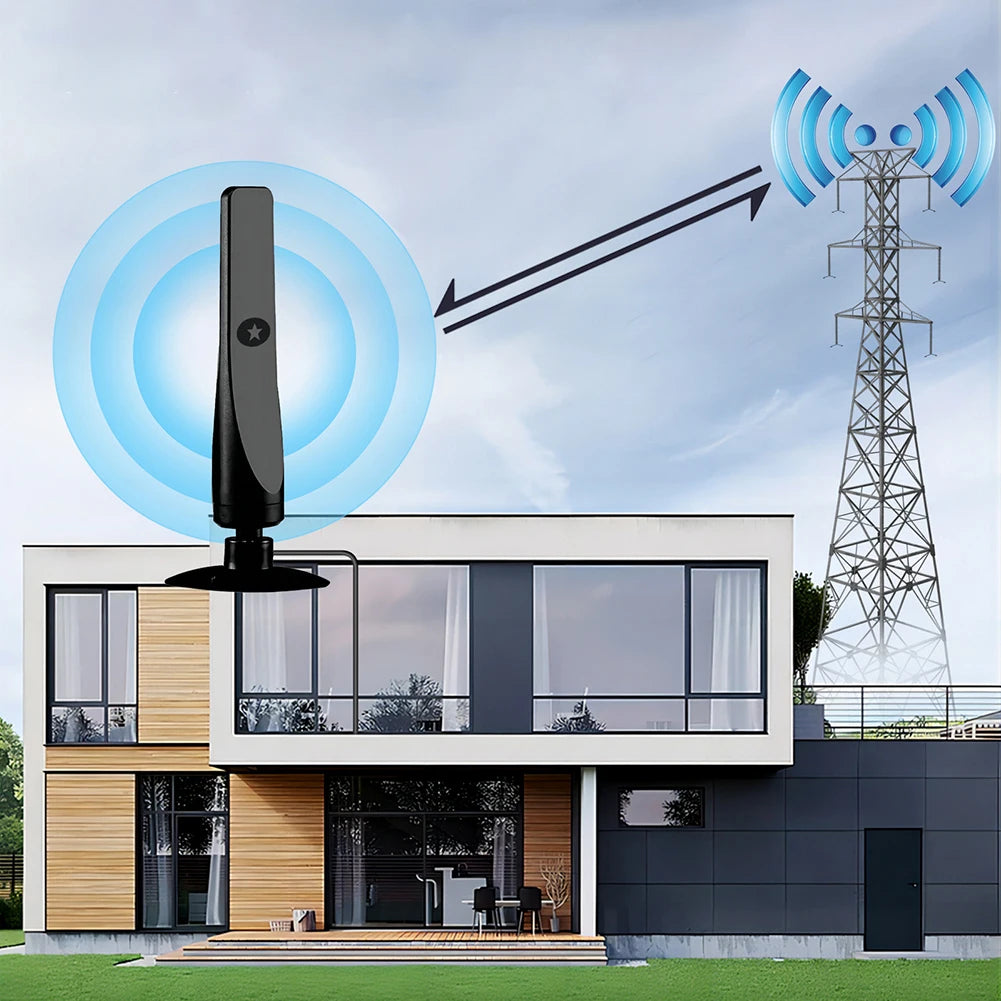 4K Digital TV Antenna with Signal Booster - Smart TV Compatible | Indoor HD Antenna