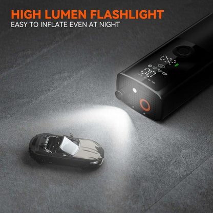 Portable Air Pump | Tire Inflator Portable 120 PSI, USB-C Rechargeable & Ideal for Cars, Bikes, Sports Balls & Emergencies