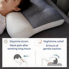 Orthopaedic Pillow for Neck Pain UK – Orthopedic Neck Pillow for Cervical Spine Support, Pain Relief & Reduced Snoring for All Sleep Positions