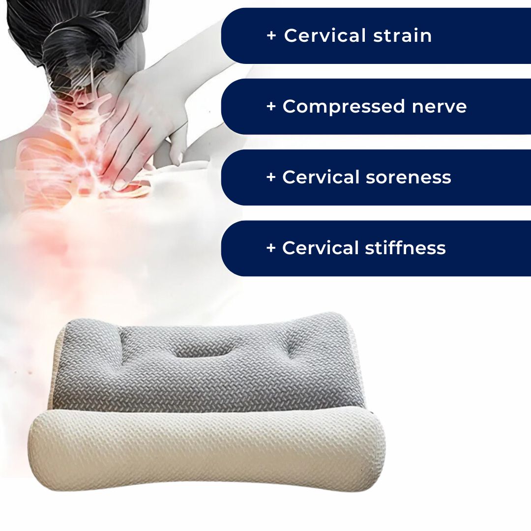 Orthopedic Neck Pillow | Cervical Spine Support, Pain Relief & Reduced Snoring for All Sleep Positions