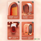 Small Energy Efficient Space Room Electric Heater Portable Low Energy Power Saving