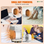 Small Energy Efficient Space Room Electric Heater Portable Low Energy Power Saving