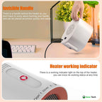Small Energy Efficient Space Room Electric Heater Portable Low Energy Power Saving