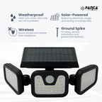 Solar-Powered Outdoor Lights – Panta Trio with Motion Sensor for Garden & Security Lighting