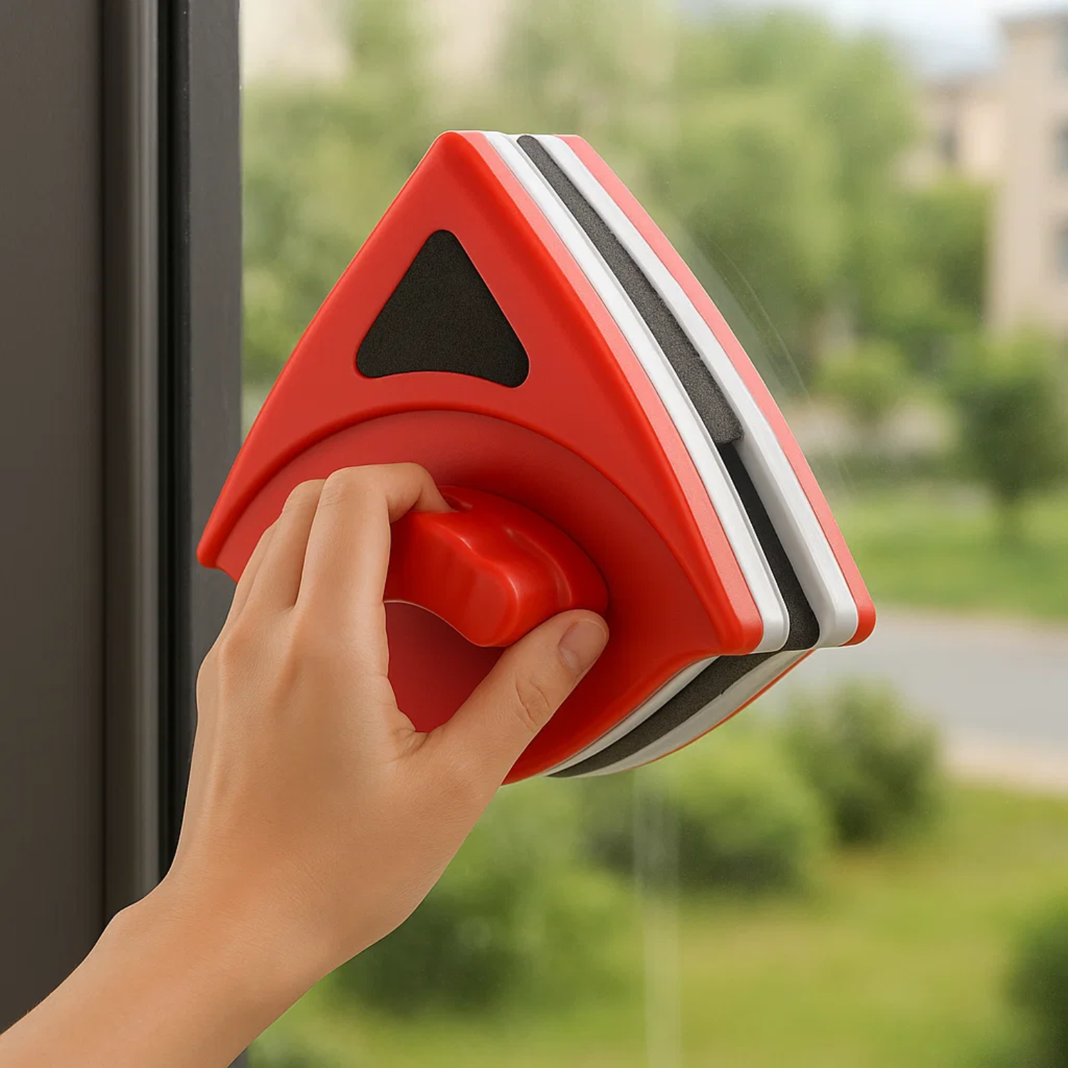 Dual-Sided Magnetic Window Cleaner | Streak-Free, Efficient & Ideal for Hard-to-Reach Windows (3-8mm)