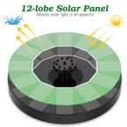 Solar-Powered Water Fountain | Effortless Installation & Multiple Spray Patterns for Garden Ponds and Birdbaths