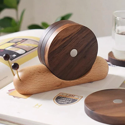 Walnut Coasters | Scandinavian Design, Durable & Eco-Friendly for Table Protection
