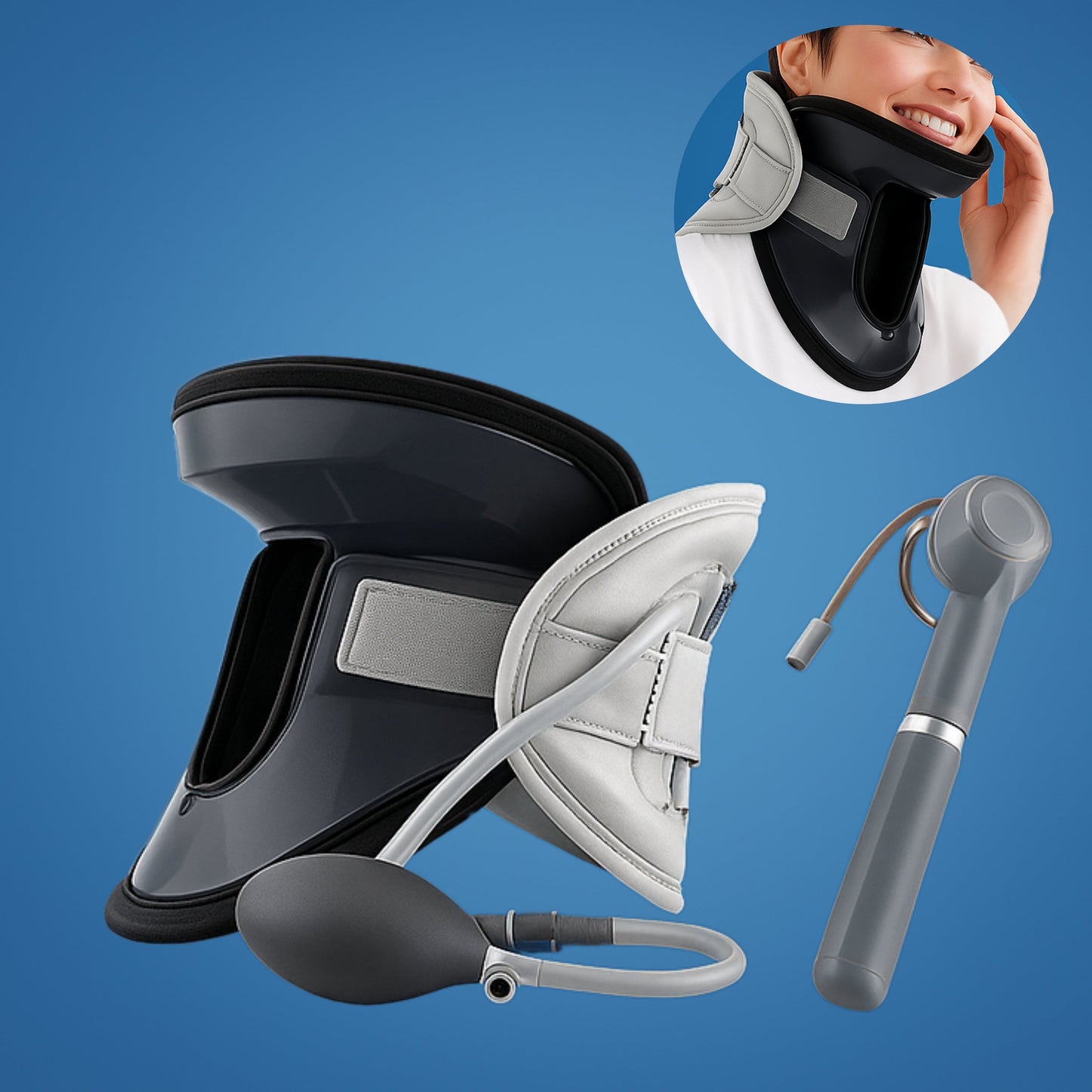Cervical Traction Device for Spinal Decompression and Posture Support – Cervical Retractor for Neck Pain Relief Aid