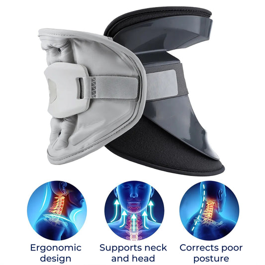 Cervical Traction Device for Spinal Decompression and Posture Support – Cervical Retractor for Neck Pain Relief Aid
