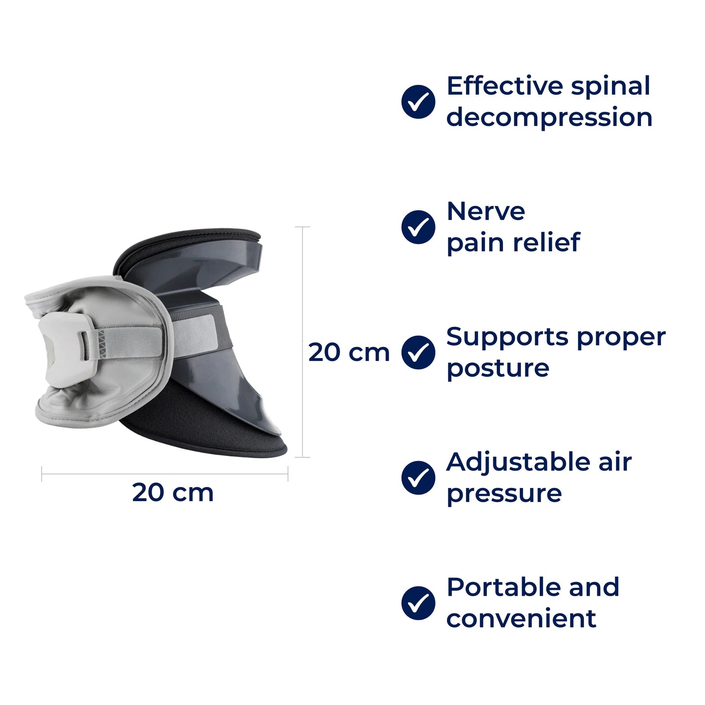 Cervical Traction Device for Spinal Decompression and Posture Support – Cervical Retractor for Neck Pain Relief Aid