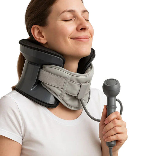 Cervical Traction Device for Spinal Decompression and Posture Support – Cervical Retractor for Neck Pain Relief Aid