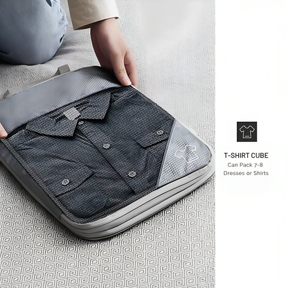 Compression Packing Cubes | Maximise Space by 60%, Lightweight & Durable for Travel, Hiking, Camping & Road Trips