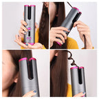 Automatic Hair Curler – Cordless Fast Heating | Rechargeable Hair Styling Tool